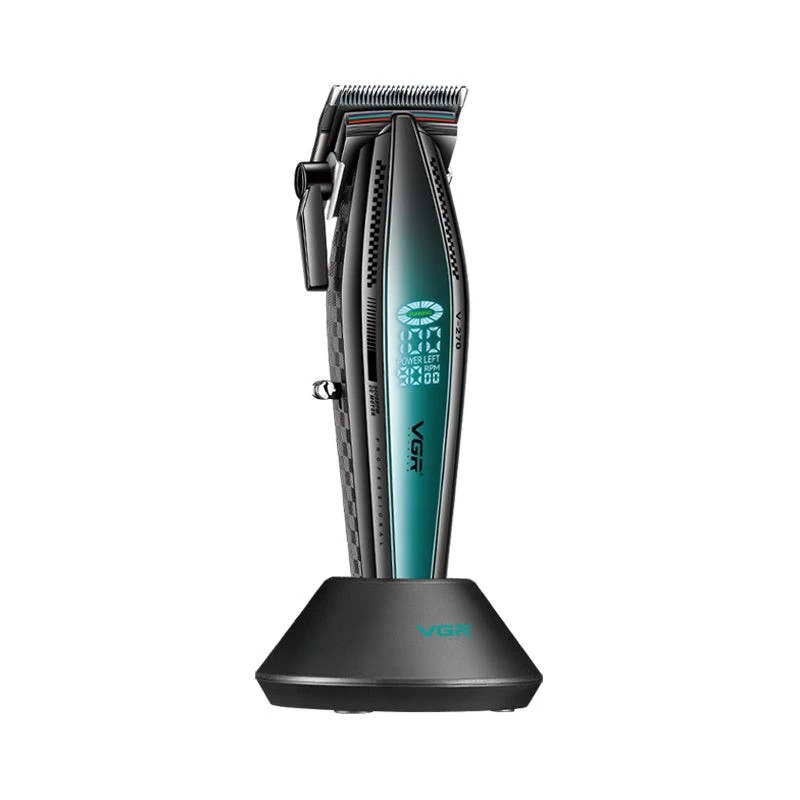 ماشین اصلاح سر و صورت حرفه‌ای وی جی آر مدل VGR V-270 با موتور 9000 دور و بدنه فلزی